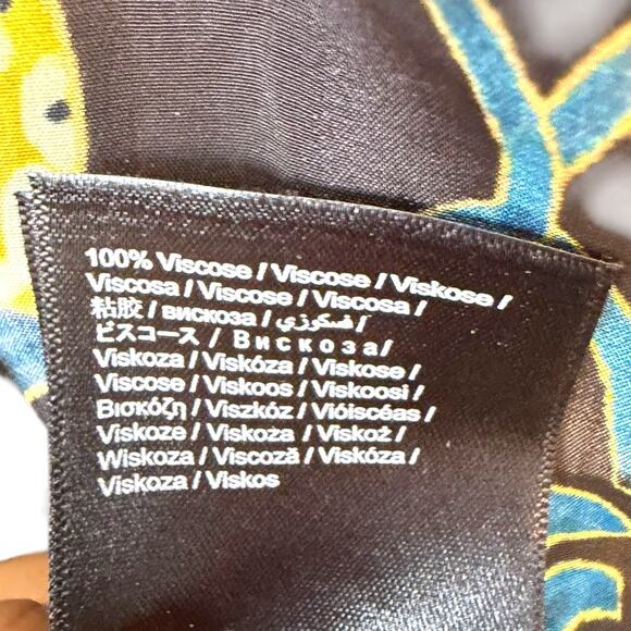 NWT Farm Rio Winter Garden Black Pajama Shirt Button Front Top Floral Size S - Picture 11 of 12